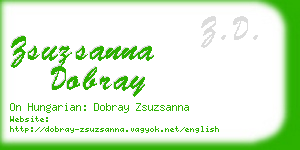 zsuzsanna dobray business card